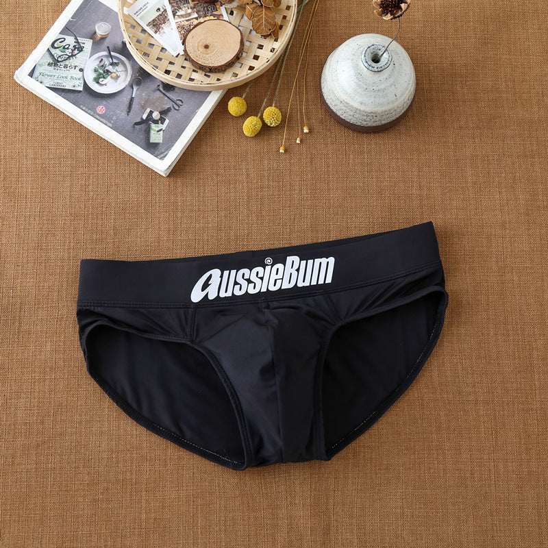 Men's briefs milk silk low waist elastic stereo comfort aussiebum