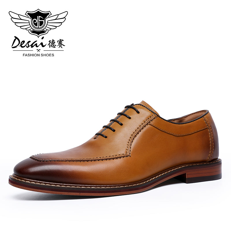 Desai Men Genuine Leather Shoes Wedding Bride For Formal Party Dress OEM Italian Men Shoes Large Size Casual Soft Casual 2020