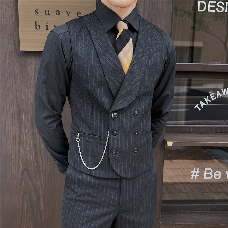 Double Breasted Plaid Suit | Men's Casual Vest | YourEAJ7