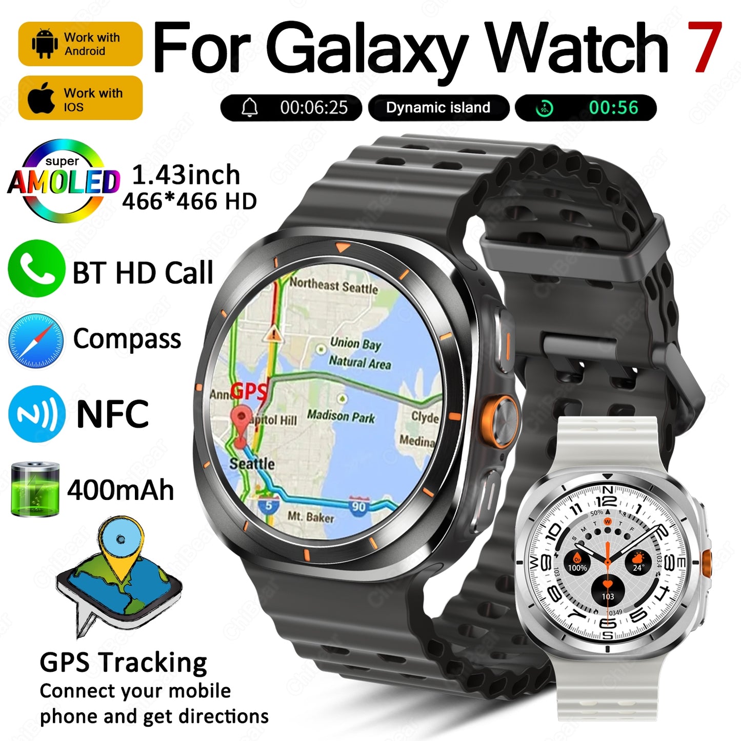 2024 GPS Sports Smart Watch | AMOLED Fitness Tracker | YourEAJ7