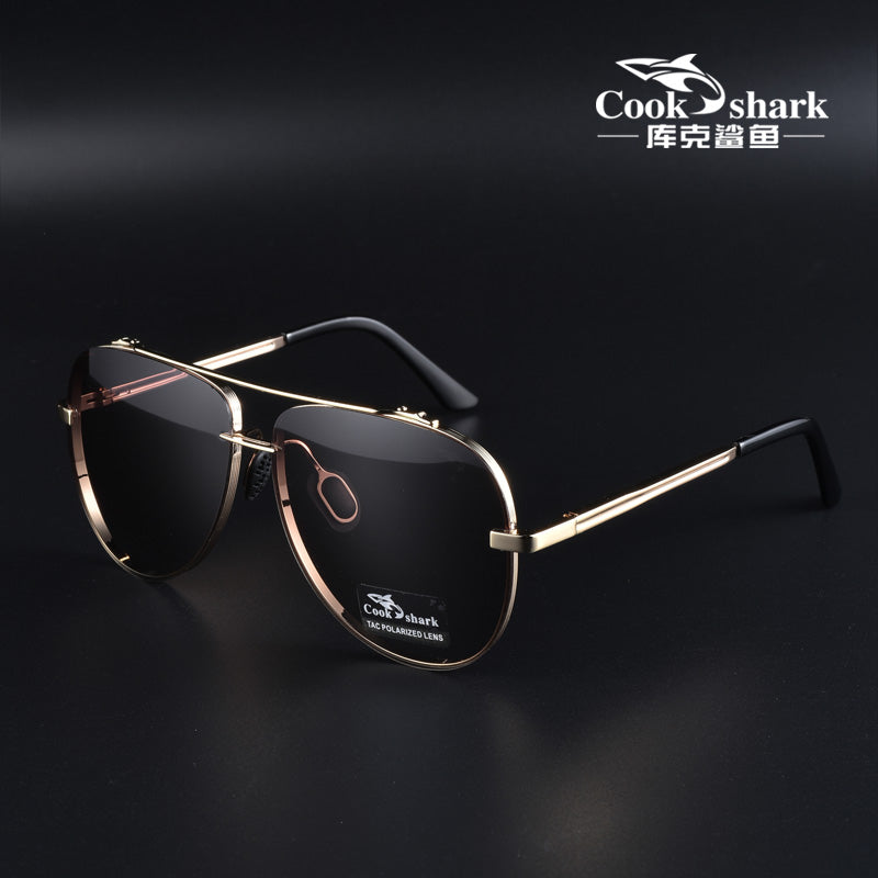 Cook Shark New Men's Sunglasses Trends Driving Glasses Polarized Sunglasses Men's UV Protection