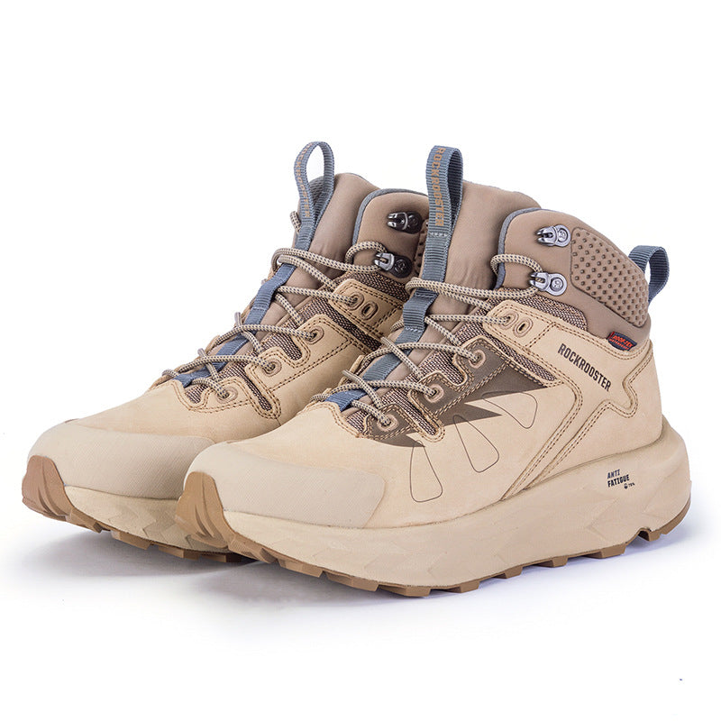 ROCKROOSTER Hiking boots Men waterproof hunting shoes Tactical Desert Combat Ankle Boots Male casual mountian Leather Sneakers