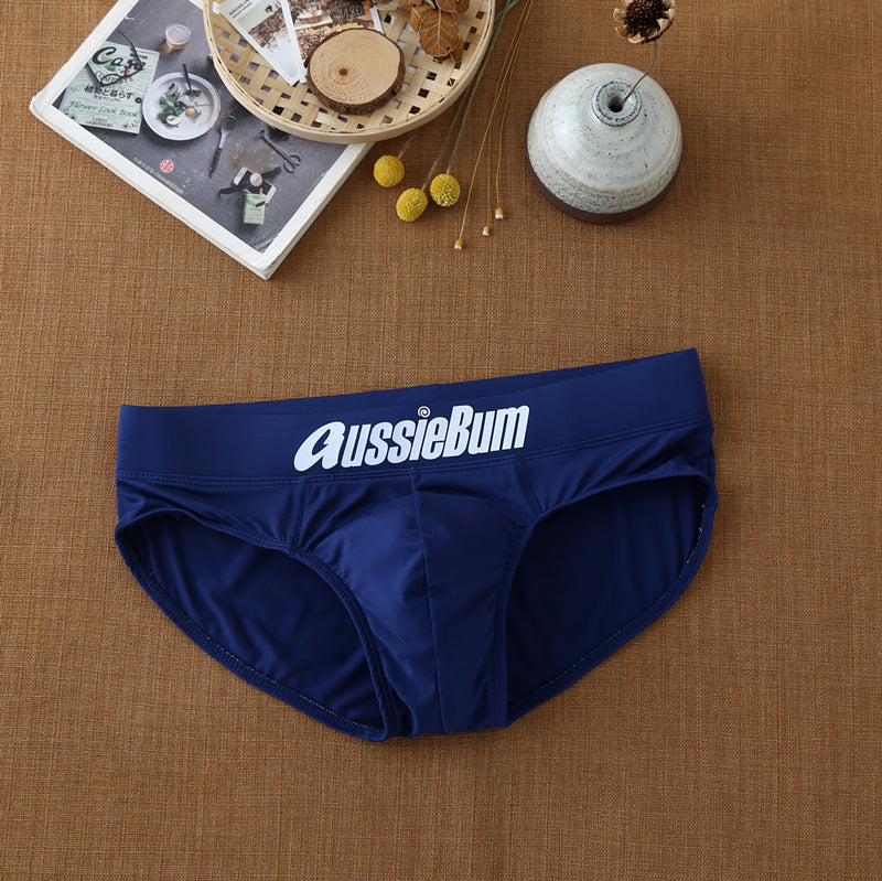 Men's briefs milk silk low waist elastic stereo comfort aussiebum