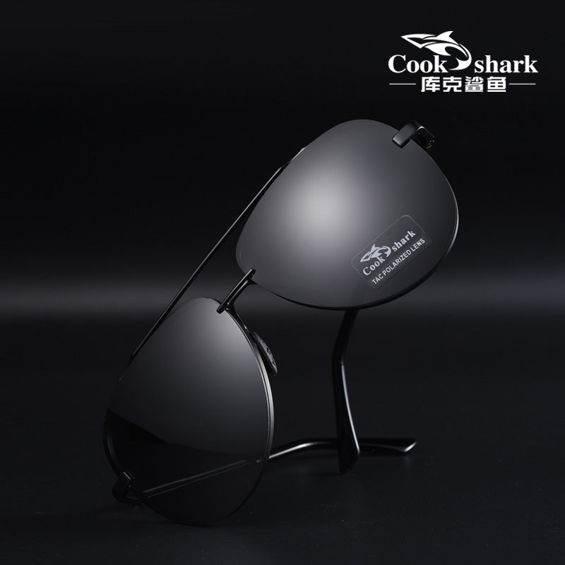 Cook Shark New Men's Sunglasses Trends Driving Glasses Polarized Sunglasses Men's UV Protection