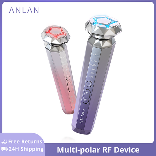 ANLAN Multifunction Skincare Device Multipolar Facial Radiofrequency Face Cleansing EMS Face Lifting Skincare RF Beauty Massager