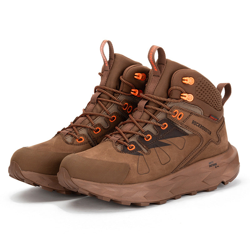 ROCKROOSTER Hiking boots Men waterproof hunting shoes Tactical Desert Combat Ankle Boots Male casual mountian Leather Sneakers