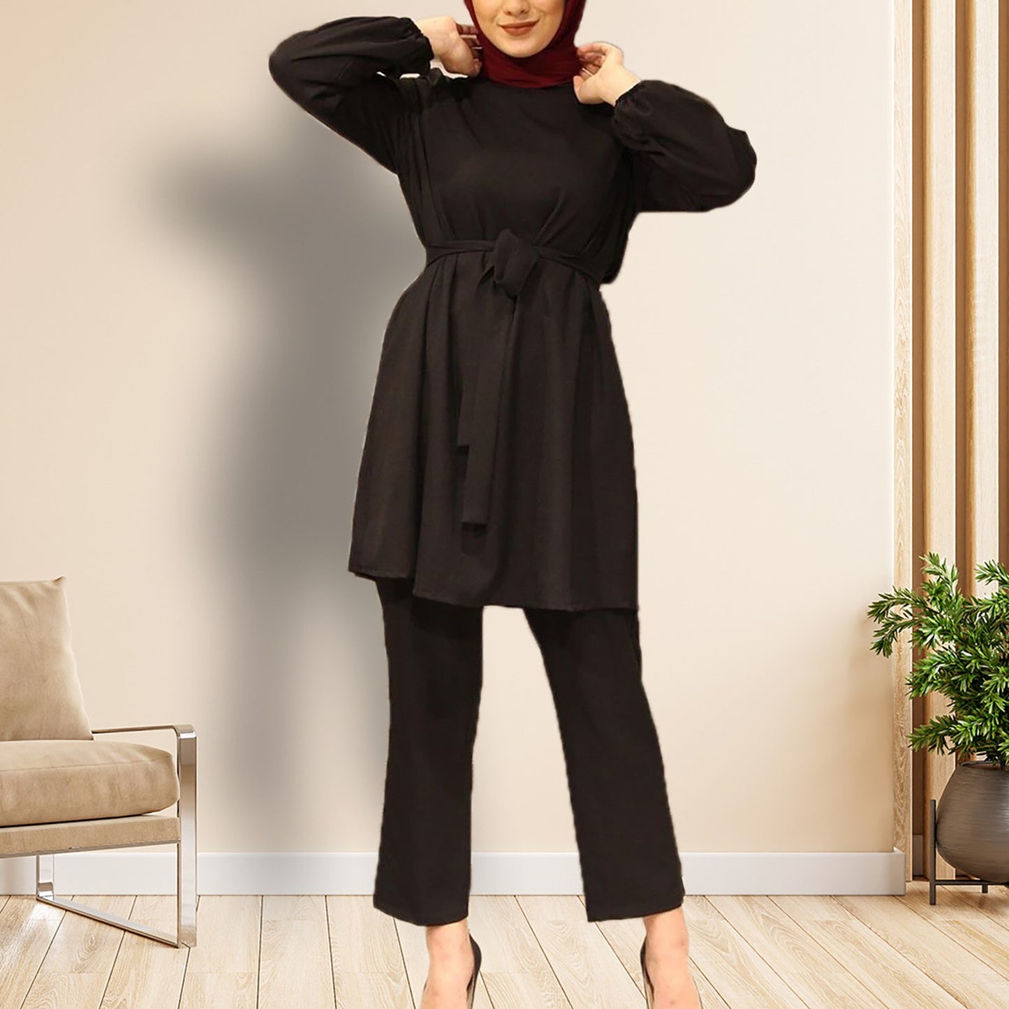 Elegant Dubai Abaya & Hijab Set | Islamic Clothing | YourEAJ7