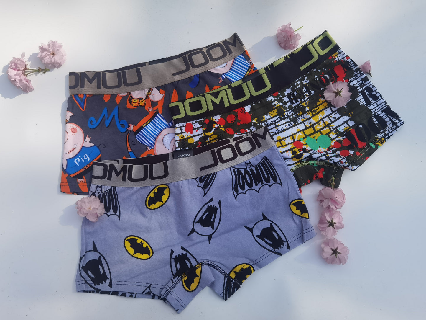 3pcs/Lot Women's Cotton Print Cartoon Boxer Briefs Boyshort Ladies Breathable Comfort Elastic Safety Panties Female Underwear