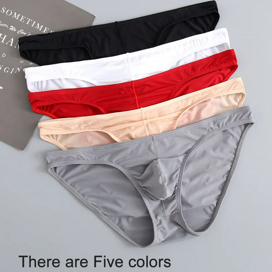 3-Piece Men's Nylon Briefs | Breathable, Sexy Red Underwear | YourEAJ7