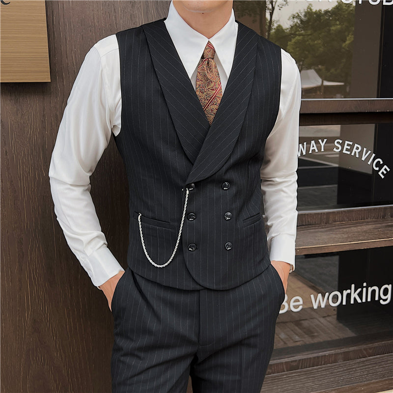 Double Breasted Plaid Suit | Men's Casual Vest | YourEAJ7