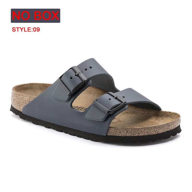 Spring Summer Soft Footbed Suede Birken Sandals Women And Men Fashion Wear outside Couples Wear Cork Slippers Retro Clogs Shoes