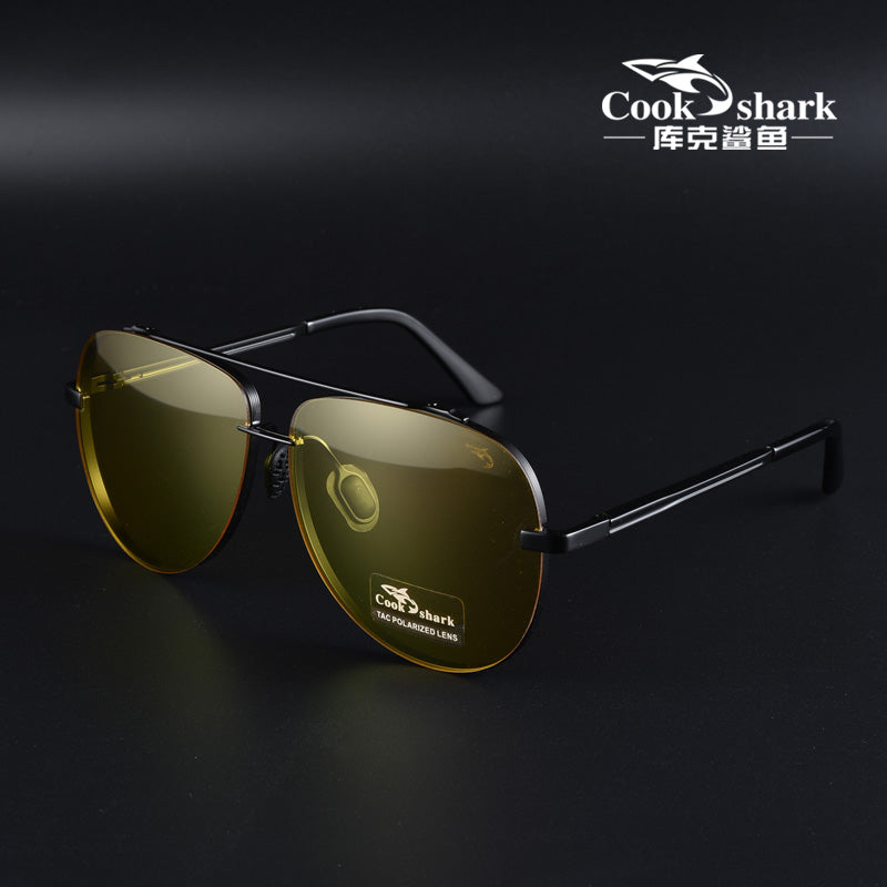 Cook Shark New Men's Sunglasses Trends Driving Glasses Polarized Sunglasses Men's UV Protection