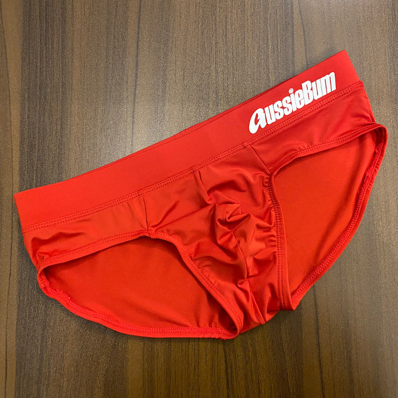 Men's briefs milk silk low waist elastic stereo comfort aussiebum