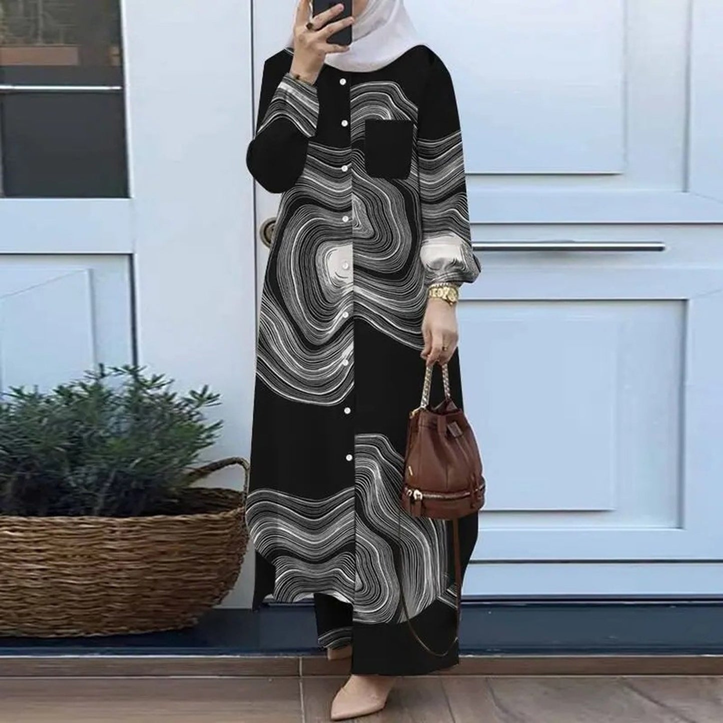 Dress Solid Dubai Outfits Turkish Muslim Abaya Islamic Dresses +Pants Women Ramadan Eid Abayas Caftan Kaftan Elegant Vestidos