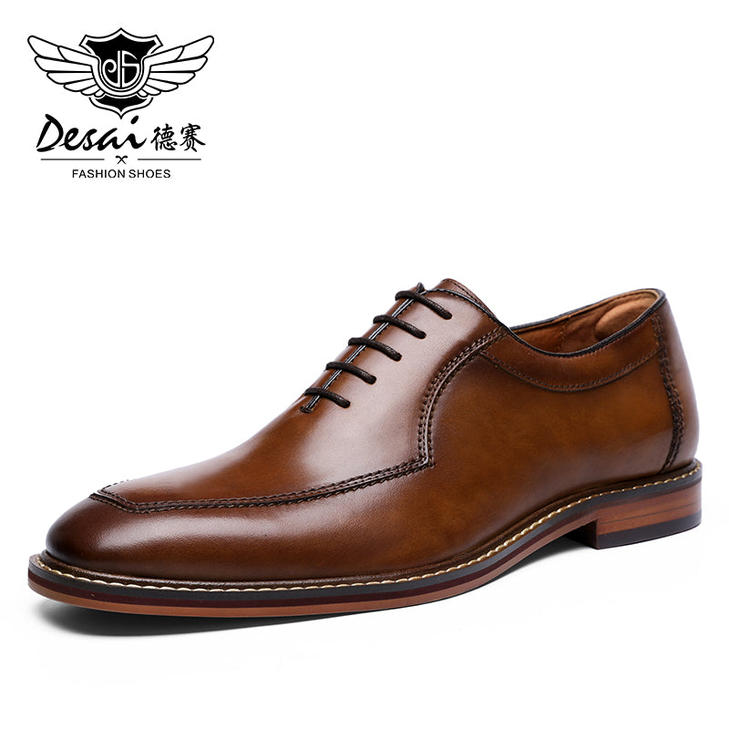 Desai Men Genuine Leather Shoes Wedding Bride For Formal Party Dress OEM Italian Men Shoes Large Size Casual Soft Casual 2020