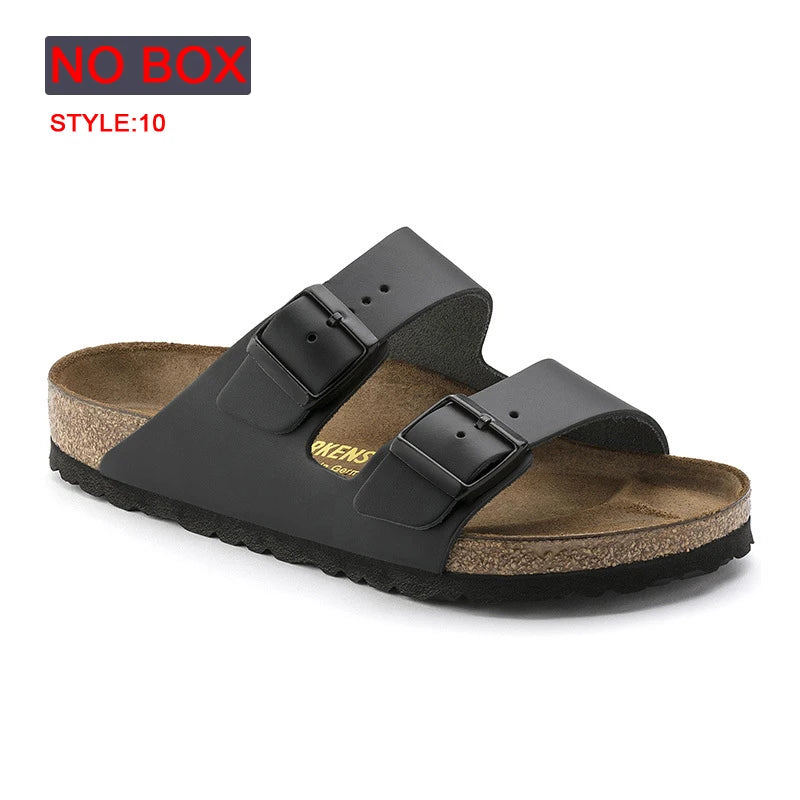 Spring Summer Soft Footbed Suede Birken Sandals Women And Men Fashion Wear outside Couples Wear Cork Slippers Retro Clogs Shoes