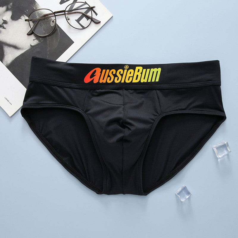 Men's briefs milk silk low waist elastic stereo comfort aussiebum