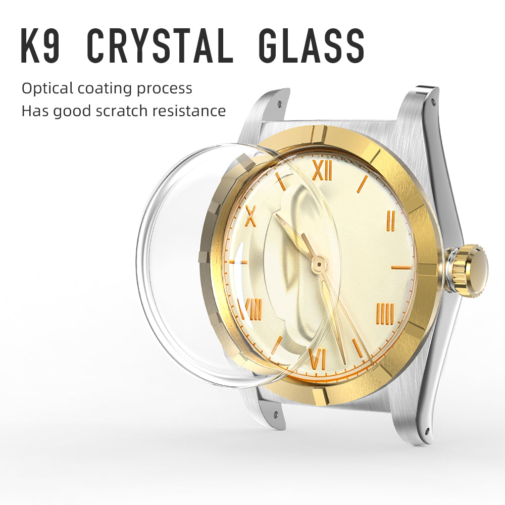 Ironwatch Watches For Automatic Mechanical movement SW200 Crystal Bubble Back C3 Luminous 36mm Couple Simple Antique Watch Men