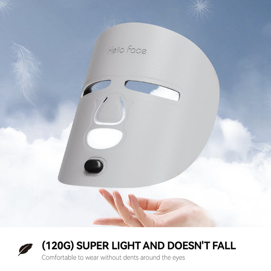 Hello Face Wireless Near-Infrared Light and Red Light Therapy Facial Mask For Powerful Anti-ageing Professional Ultra-light Mask