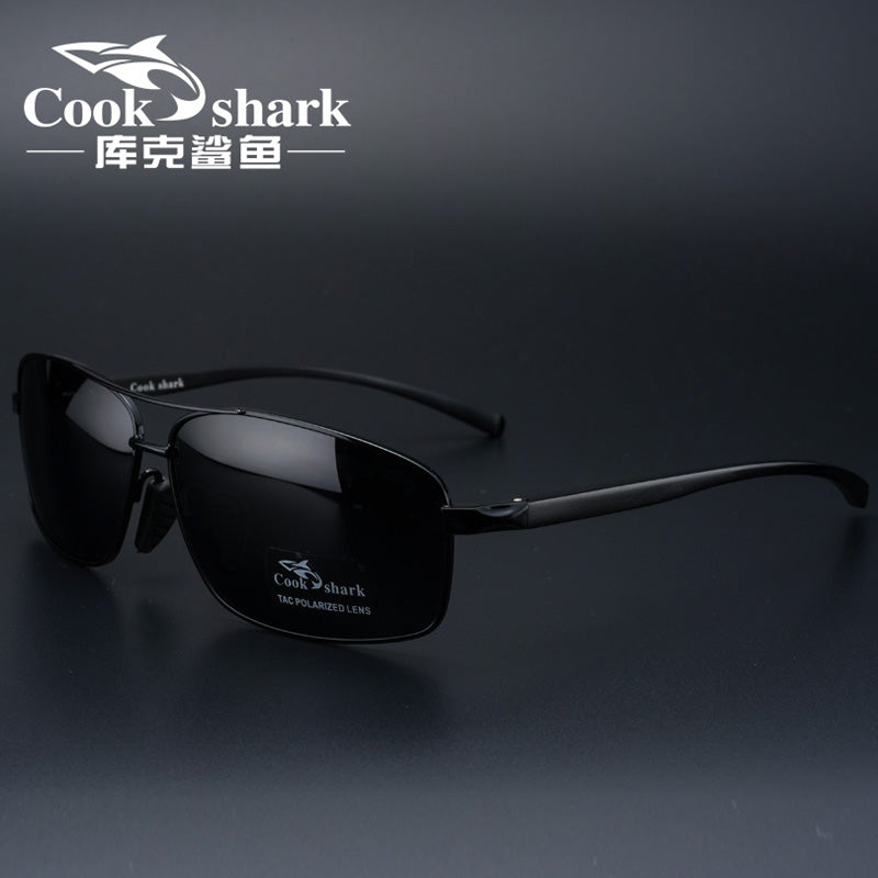 Cook Shark New Color Changer Sunglasses Men's Sunglasses Tidal Polarization Driver's Mirror Driving Night Vision Glasses