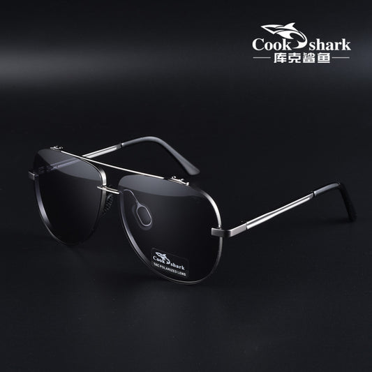 Cook Shark New Men's Sunglasses Trends Driving Glasses Polarized Sunglasses Men's UV Protection