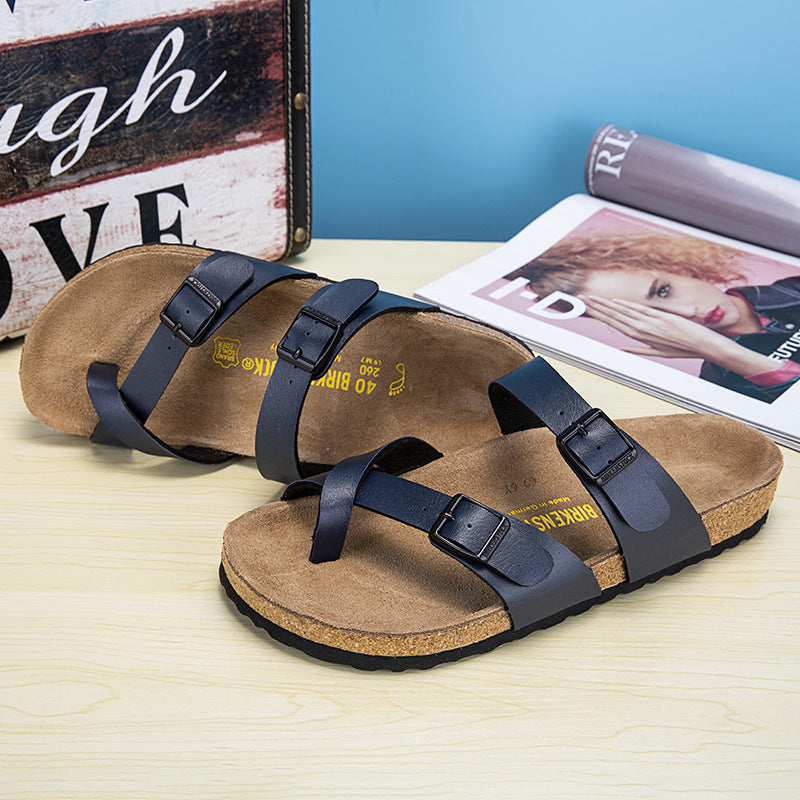 Tendy Cork Flat Sandals for Women | Casual Summer Shoes | YourEAJ7