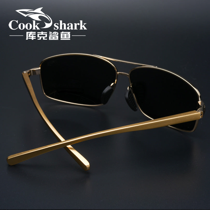 Cook Shark New Color Changer Sunglasses Men's Sunglasses Tidal Polarization Driver's Mirror Driving Night Vision Glasses