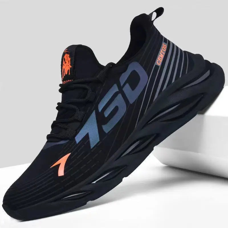 Men's casual light mesh sports shoes summer breathable cool running shoes fashion soft sole comfortable non slip male's sneakers