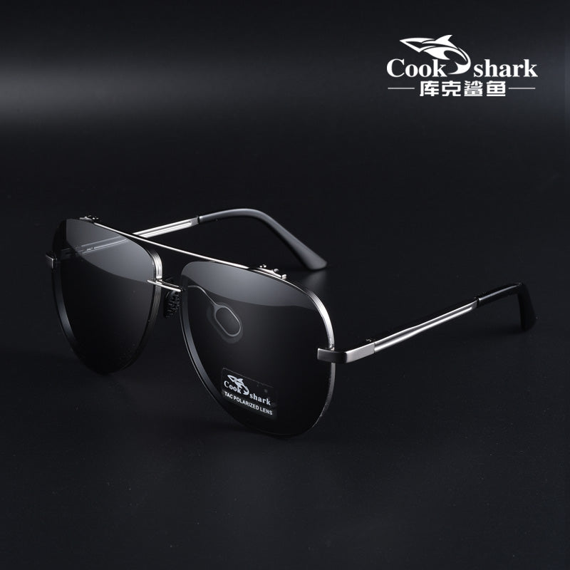 Cook Shark New Men's Sunglasses Trends Driving Glasses Polarized Sunglasses Men's UV Protection